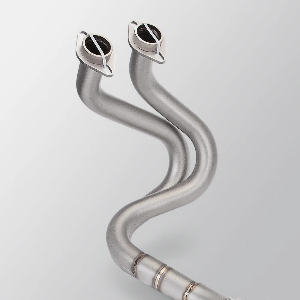 For ER6N ER-6N 2012-2016 Motorcycle Escape Full System Modify Box Bottom Exhaust Front Link Pipe Carbon Fiber Muffler